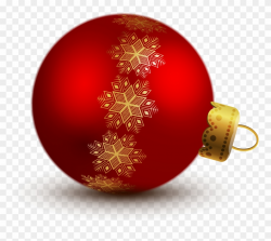 Transparent Red Christmas Ball Ornaments Clipart - Christmas ...