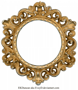 Ornate Gold and Silver - Round Frame by EveyD on DeviantArt