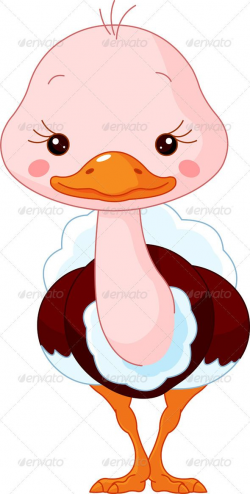 Fun zoo. Ostrich - Animals Characters | baby tegninger ...