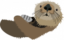 Otter With Shell Clip Art at Clker.com - vector clip art online ...