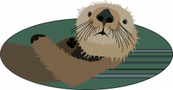 Clipart - Sea otter