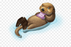 Otter Cartoon clipart - Otter, Ocean, Dog, transparent clip art