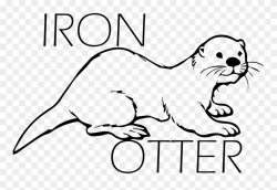 Drawn Otter Marine Otter - Sea Otter Coloring Pages Free ...