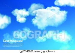 Vector Stock - Sky clouds background. Stock Clip Art ...