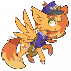 COM] Sunny Skies in his work outfit by Celiaurore on DeviantArt