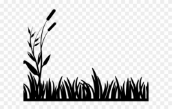 Pond Clipart Swamp - Grass Clip Art Black And White - Png ...