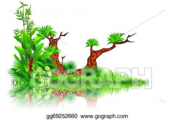 Vector Stock - Exotic swamp. Clipart Illustration gg69252660 ...