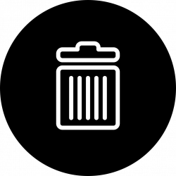 Recycle Bin Outline Symbol Inside A Circle Svg Png Icon Free ...