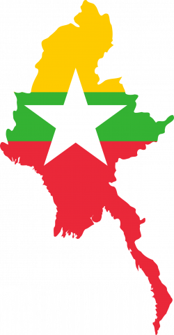 Clipart - Myanmar outline 2