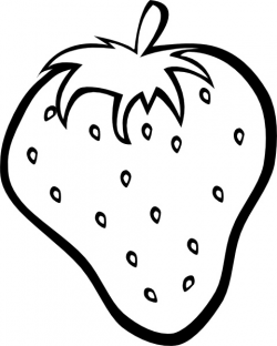 Outline Strawberry clip art Free vector in Open office ...