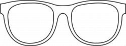 Sunglasses Outline Clipart - ClipartBlack.com