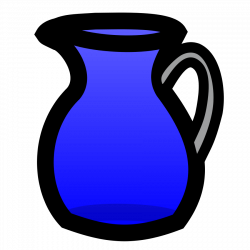 Flower Water Pitcher Clipart