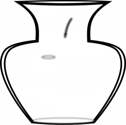 Vase Outline Clip Art at Clker.com - vector clip art online, royalty ...