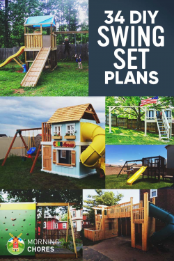 34 Free DIY Swing Set Plans for Your Kids' Fun Backyard Play ...
