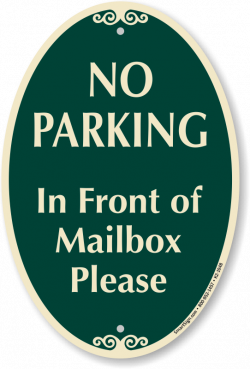 Do Not Block Mailbox Signs | MyParkingSign