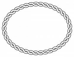 Clipart - rope border oval