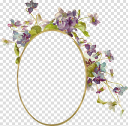 Frames Flower Teal Oval, lilac flower transparent background ...