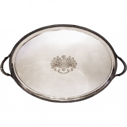 Paul Storr Antique Silver Tray Large