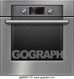 Drawing - The modern electrical oven. Clipart Drawing ...
