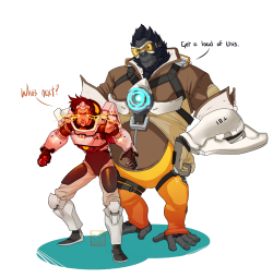 Overwatch Outfit-Swap: Tracer and Winston... | Sockie draws.
