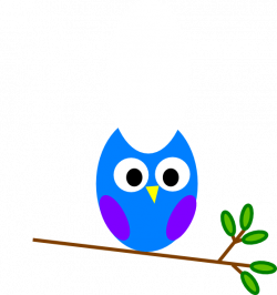 Purple Blue Owl Clip Art at Clker.com - vector clip art online ...