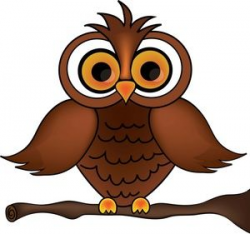 Owl clipart image wise old owl cartoon owl on a tree branch ...