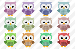 Owl Clipart, Cute Owls, Colorful Owl Images By North Sea ...