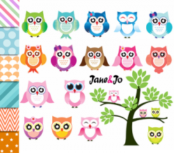 Owl Clipart cute owls owl bird leaves Owl Clip Art PNG Images paper