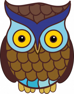 Clipart - Wide Eyed Owl