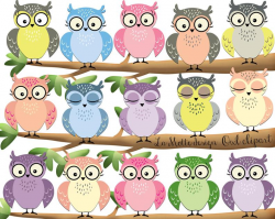 cute owl clipart digital owl clip art pastel clipart owls pink owl purple  owl sleeping owls png owls clipart bird clipart
