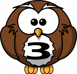 Number Owl 3 Clip Art at Clker.com - vector clip art online, royalty ...