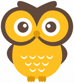 Yellow owls clipart