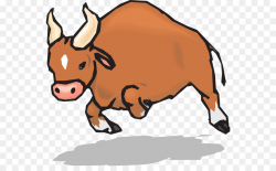Charging Bull Pit bull Ox Cattle Clip art - Christmas Cliparts Oxen ...