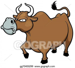 Vector Stock - Angry bull. Clipart Illustration gg70405299 ...