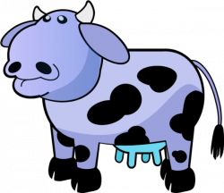 28+ Collection of Blue Cow Clipart | High quality, free cliparts ...