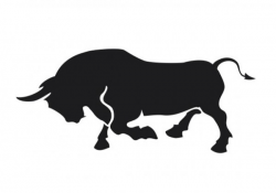 Free Charging Bull Silhouette, Download Free Clip Art, Free ...
