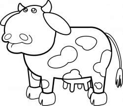 Spotted Cow Outline Clip Art at Clker.com - vector clip art online ...