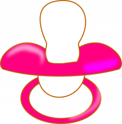 Pacifier Baby Pink Clip Art at Clker.com - vector clip art online ...