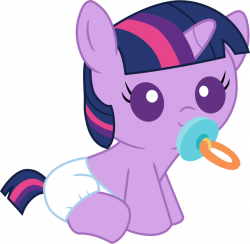 Baby Twilight Sparkle (with Pacifier) by Mighty355 on DeviantArt