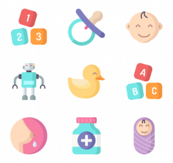 Pacifier Icons - 411 free vector icons