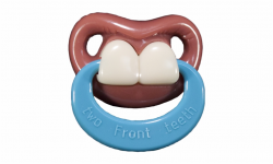 Billy Bob Two Front Teeth Pacifier W/ Ring, Silly Fun ...