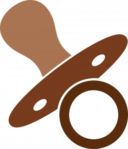 Clipart - Pacifier brown