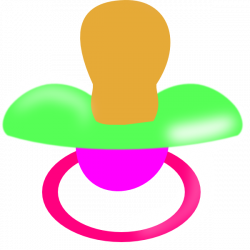 Green And Pink Pacifier Clip Art at Clker.com - vector clip art ...