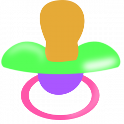 Green Purple Pink Pacifier Clip Art at Clker.com - vector clip art ...