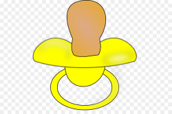Hat Material Yellow Clip art - Baby Pacifier Cliparts
