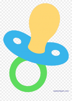 Pacifier Blue Green Clip Art - Pacifier Clipart - Png ...