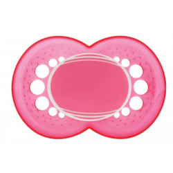 MAM Personalized Pacifiers, Pink with Pink Shield, 6+ Months