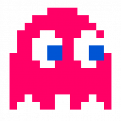 Image For >, 8 Bit Pacman Ghost - Clip Art Library