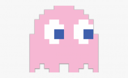 Pixel Clipart Pacman Ghost - Pac Man Pink Ghost ...