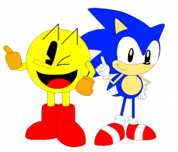 Pac-Man and Sonic (Pixel art) by CHEEZN64X on DeviantArt